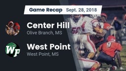 Recap: Center Hill  vs. West Point  2018