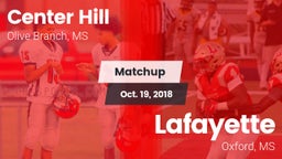 Matchup: Center Hill High vs. Lafayette  2018
