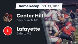 Recap: Center Hill  vs. Lafayette  2018