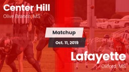 Matchup: Center Hill High vs. Lafayette  2019