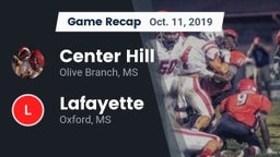 Recap: Center Hill  vs. Lafayette  2019
