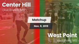 Matchup: Center Hill High vs. West Point  2019