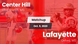 Matchup: Center Hill High vs. Lafayette  2020