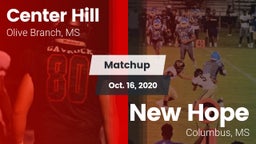 Matchup: Center Hill High vs. New Hope  2020