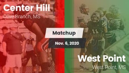 Matchup: Center Hill High vs. West Point  2020