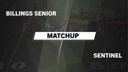 Matchup: Billings Senior High vs. Sentinel  - Boys Varsity Football 2016