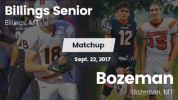 Matchup: Billings Senior High vs. Bozeman  2017