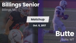 Matchup: Billings Senior High vs. Butte  2017