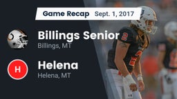 Recap: Billings Senior  vs. Helena  2017