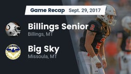 Recap: Billings Senior  vs. Big Sky  2017