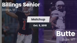 Matchup: Billings Senior High vs. Butte  2018