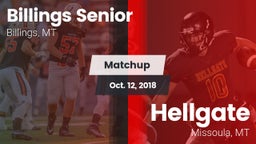 Matchup: Billings Senior High vs. Hellgate  2018