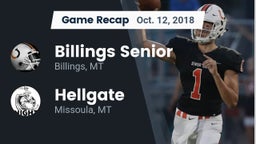 Recap: Billings Senior  vs. Hellgate  2018