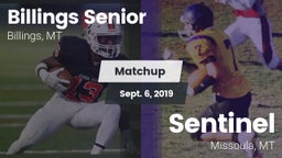 Matchup: Billings Senior High vs. Sentinel  2019