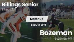 Matchup: Billings Senior High vs. Bozeman  2019