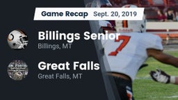 Recap: Billings Senior  vs. Great Falls  2019