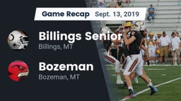 Recap: Billings Senior  vs. Bozeman  2019