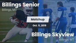 Matchup: Billings Senior High vs. Billings Skyview  2019