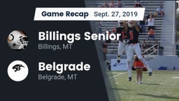 Recap: Billings Senior  vs. Belgrade  2019