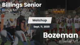 Matchup: Billings Senior High vs. Bozeman  2020
