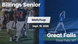 Matchup: Billings Senior High vs. Great Falls  2020