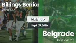 Matchup: Billings Senior High vs. Belgrade  2020