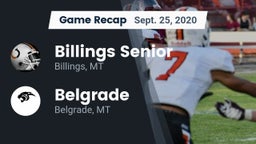 Recap: Billings Senior  vs. Belgrade  2020