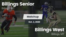 Matchup: Billings Senior High vs. Billings West  2020