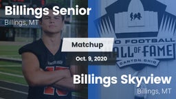 Matchup: Billings Senior High vs. Billings Skyview  2020