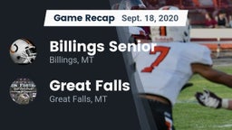 Recap: Billings Senior  vs. Great Falls  2020