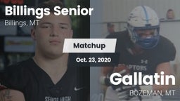 Matchup: Billings Senior High vs. Gallatin  2020