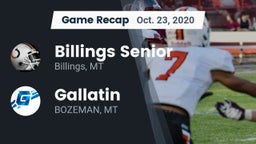 Recap: Billings Senior  vs. Gallatin  2020