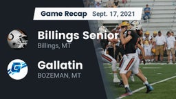 Recap: Billings Senior  vs. Gallatin  2021