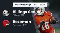 Recap: Billings Senior  vs. Bozeman  2021
