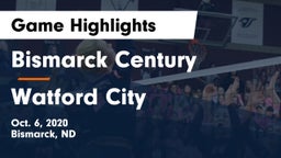 Bismarck Century  vs Watford City  Game Highlights - Oct. 6, 2020