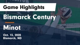 Bismarck Century  vs Minot  Game Highlights - Oct. 13, 2020