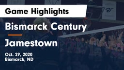 Bismarck Century  vs Jamestown  Game Highlights - Oct. 29, 2020