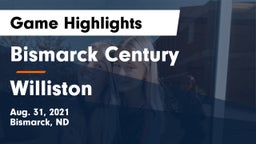 Bismarck Century  vs Williston  Game Highlights - Aug. 31, 2021