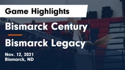 Bismarck Century  vs Bismarck Legacy  Game Highlights - Nov. 12, 2021