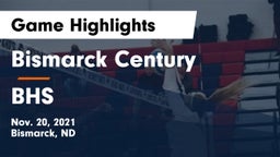 Bismarck Century  vs BHS Game Highlights - Nov. 20, 2021