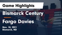 Bismarck Century  vs Fargo Davies Game Highlights - Nov. 18, 2021
