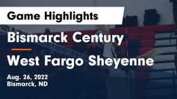 Bismarck Century  vs West Fargo Sheyenne  Game Highlights - Aug. 26, 2022
