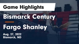 Bismarck Century  vs Fargo Shanley  Game Highlights - Aug. 27, 2022