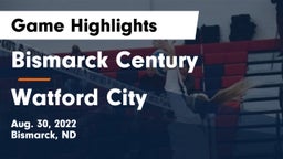 Bismarck Century  vs Watford City  Game Highlights - Aug. 30, 2022