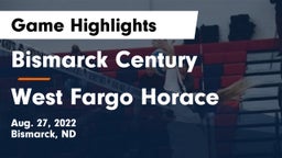 Bismarck Century  vs West Fargo Horace  Game Highlights - Aug. 27, 2022