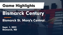 Bismarck Century  vs Bismarck St. Mary's Central  Game Highlights - Sept. 1, 2022