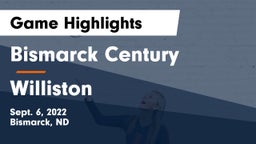 Bismarck Century  vs Williston  Game Highlights - Sept. 6, 2022