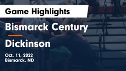 Bismarck Century  vs Dickinson  Game Highlights - Oct. 11, 2022