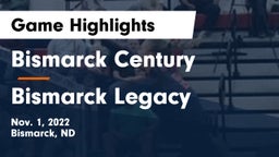 Bismarck Century  vs Bismarck Legacy  Game Highlights - Nov. 1, 2022