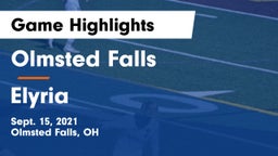 Olmsted Falls  vs Elyria  Game Highlights - Sept. 15, 2021